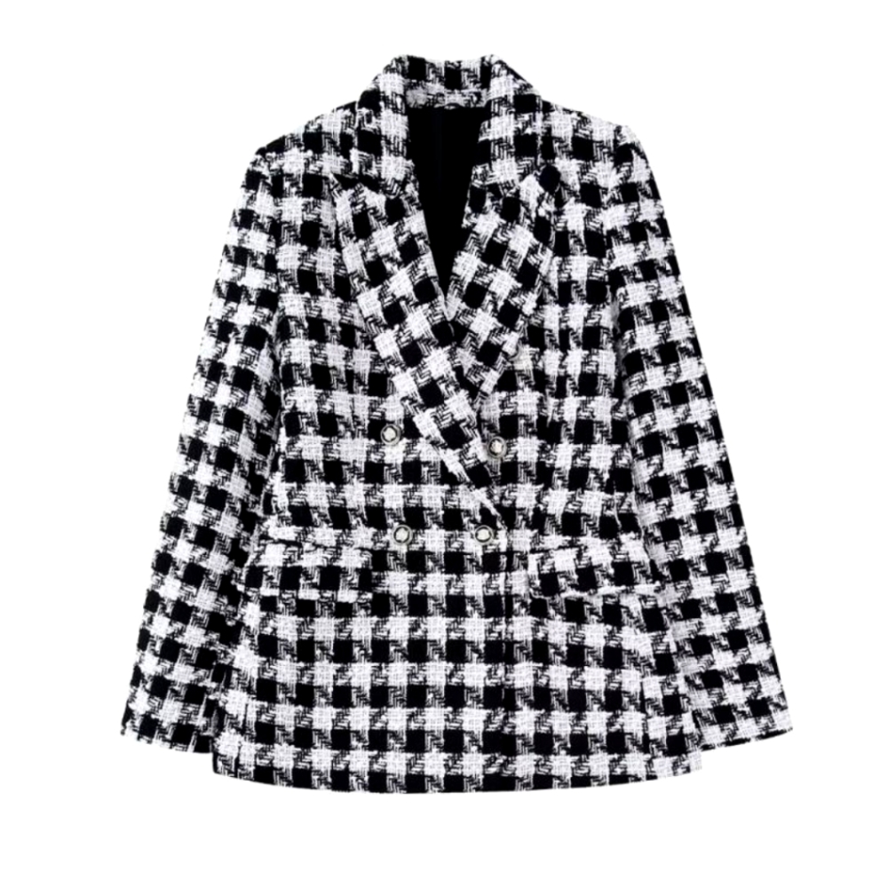 Double-breasted Bouclé Jacket
